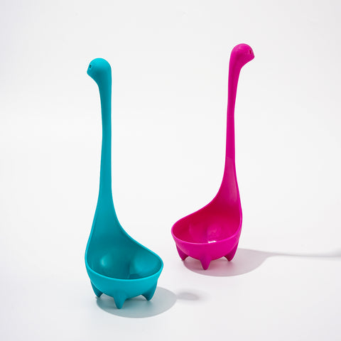 null Tri-Color Silicone Large Kitchen Spoon.