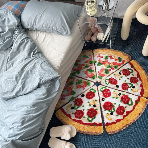 null Puzzle Pizza Rug.