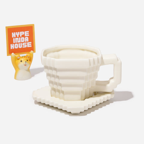 Pixel Style White Mug - HYPEINDAHOUSE