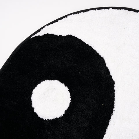 Black & White Tai Chi Rug - HYPEINDAHOUSE