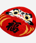 Red Daruma Doll Rug - HYPEINDAHOUSE
