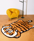 Cartoon Cute Tiger Rug - HYPEINDAHOUSE