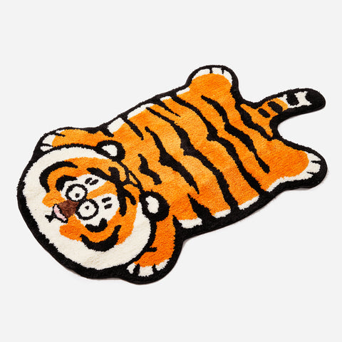 null Cartoon Cute Tiger Rug.