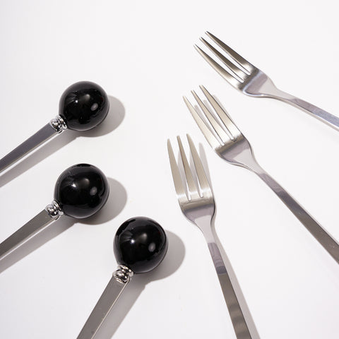 null [3 Colors] Stainless Steel Fruit Forks Set.