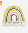 null White Rainbow Pillow.