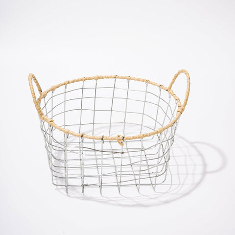 null Wire Woven Storage Basket.
