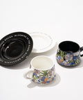 null Vintage Iris Coffee Mug Set.