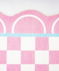 null Pink & White Checkerboard Rug.