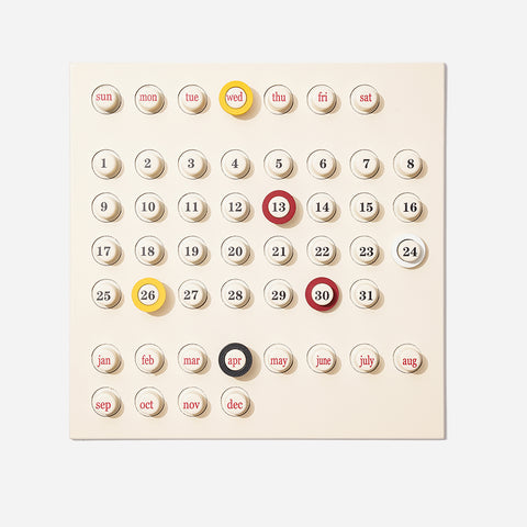 Perpetual Ring-A-Date Wall Calendar by Euroway / Extra Rings – Home Union  NYC