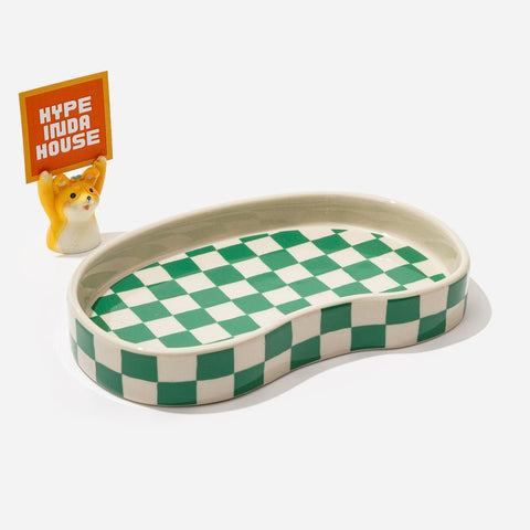 Green Checkered Mug