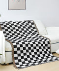 [2 Color] Checkered Woven Throw Blanket - HypeIndaHouse