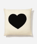 Black & White Heart Knit Pillow - HYPEINDAHOUSE