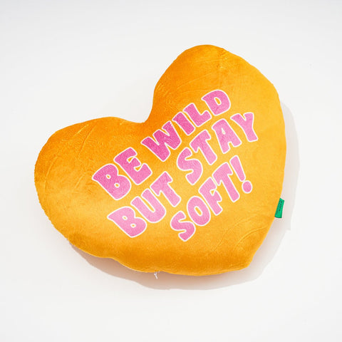 Be Wild But Stay Soft Love Pillow - HYPEINDAHOUSE