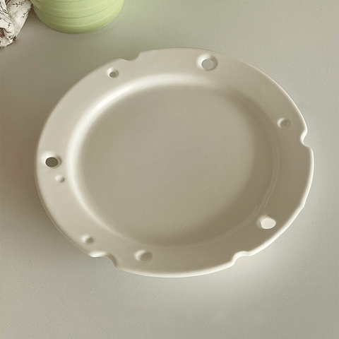 Ceramic Plate With Cheese - HYPEINDAHOUSE