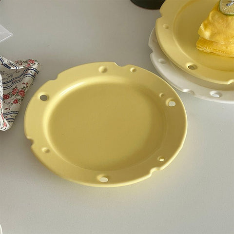 Ceramic Plate With Cheese - HYPEINDAHOUSE