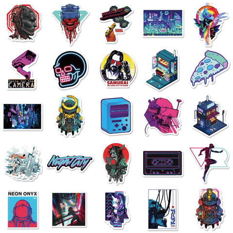 Cyberpunk Aesthetic Sticker Pack