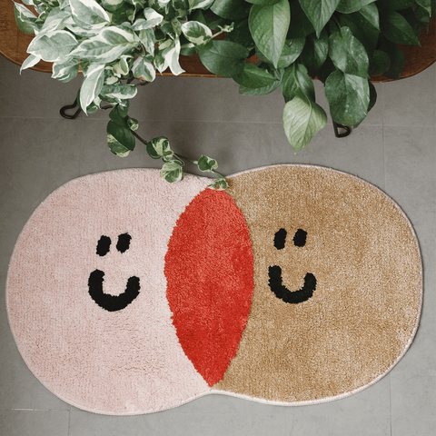 Fluffy Round Face Rug - HYPEINDAHOUSE