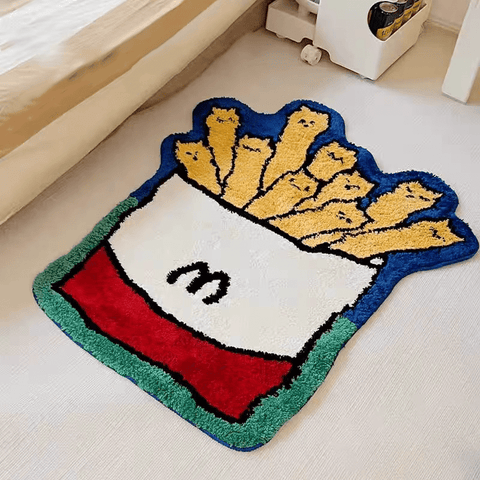 French Fries Rug - HYPEINDAHOUSE