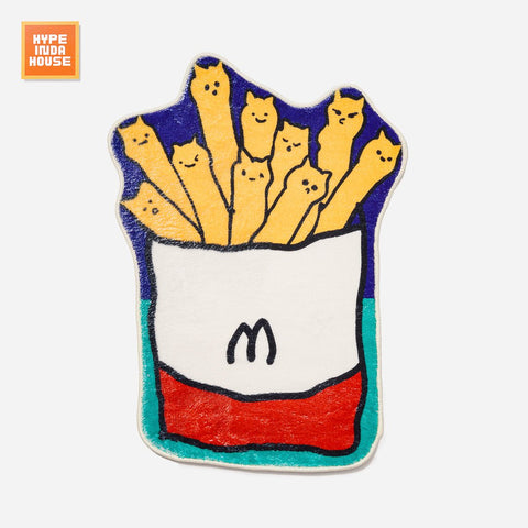 French Fries Rug - HYPEINDAHOUSE