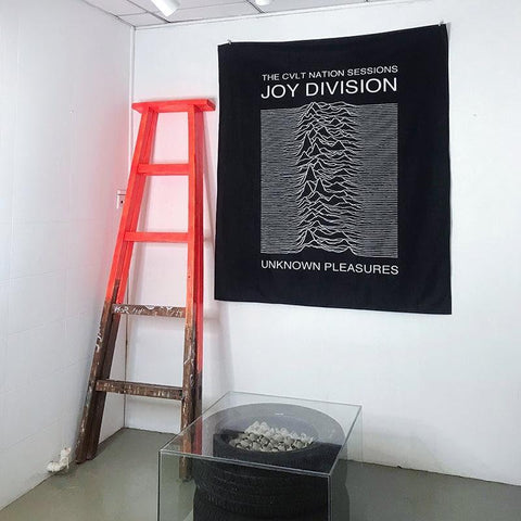 Joy Division Unknown Pleasure Tapestry - HYPEINDAHOUSE