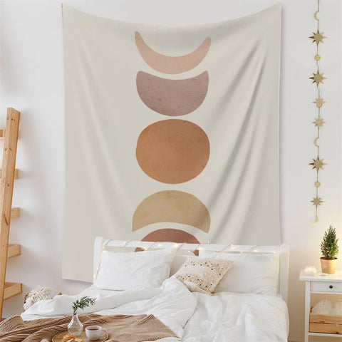 Boho Aesthetic Sun & Moon Tapestry - HYPEINDAHOUSE