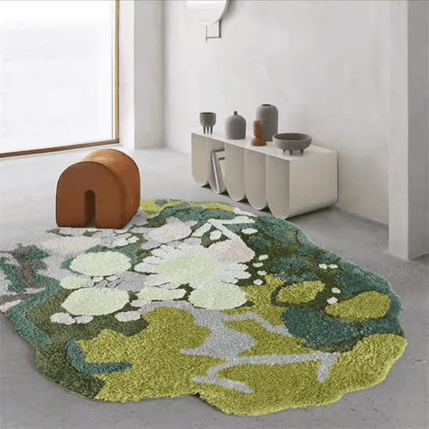 Mossy Forest Cartoon Style Bathmat - HYPEINDAHOUSE